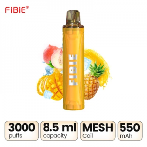 FIBIE 3000 Puff 5% никотин бир жолу колдонулуучу Vape кайра заряддалуучу электрондук тамеки