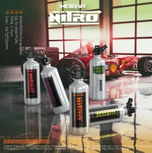Pogranda Forĵetebla Vape Hcigar Nitro 9000 pufoj e cigaredo
