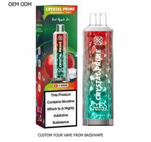 Crystal Prime 7000 Puff Zbood Hazie mkpụrụ osisi Octopus Flavour Bounce Vegas Yooz Vaporizer