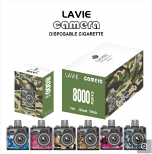 Zbood Customize Lavie Camera 8000 Puffs Электрондук тамеки Кальян Баасы Бир жолу колдонулуучу Vape