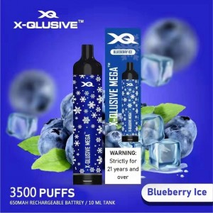 X-Qlusive Mega Snowflake 3500 Puffs مختلف وانپ گرم وڪرو بهترين ڊسپوزيبل ويپ