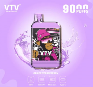 Vtv 9000 Puffs Disposable Vape 15ml Mesh Coil Rechargeable 0 2% 3% 5% Nicotine E Cigarette