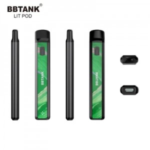 BBTANK LIT POD 600 šlukov Veľkoobchodná cena Nová elektronická cigareta Mini Vape