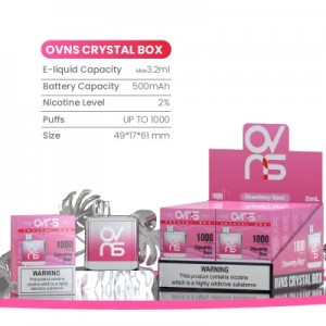 Kertakäyttöinen E-savuke Crystal Bar Mesh Coil 1000 Puff Crystal Vape