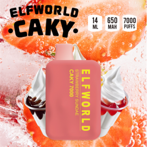 cyfanwerthu Elfworld Caky 5000 /7000 Pwdi Vape e sigarét