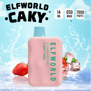 ELFWORLD CAKY 7000 RECHARGEABLE DISPOSABLE VAPE POD DEVICE (7000 PUFFS)