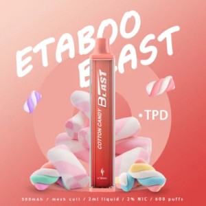 Etaboo Blast 600 Puffs Mesh Coil 2ml Tpd Yogwirizana ndi Blast Disposable Vape