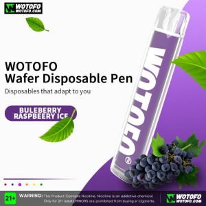 WOTOFO Wafer 600 puffs Farverig Perfect Disposable Vape