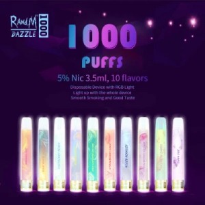 Randm Dazzle 1000 Puffs Smoking Kit Device Disposable Electronic Wholesale Vape