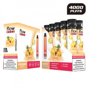 Flow mega na may Adjustable Airflow 4000 Puffs E-Cigarette Prefilled 10ml Fruits Disposable Vape