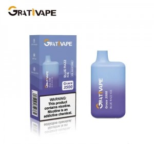 Grativape&Gog Grace 3500 Puffs Hot Booking Nouvo pwodwi 8ml Jetab 5% Nikotin Vape