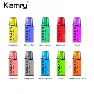Kamry Smart Box Sabon Tsarin LED Nuni OEM 2ml E Liquid Vape Wholesale 600 Puff
