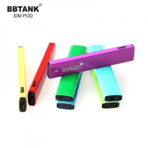 BBTANK SIM POD Hot E-Rokok Vape Pen 1500 Puffs Disposable Vape
