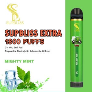 Supbliss Extra 1800puffs Plus 일회용 Vape 포드 장치 도매