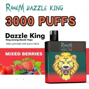 Randm Dazzle King 3000 نفسة سيجارة إلكترونية يمكن التخلص منها