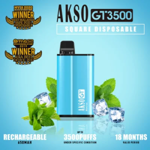 AKSO Rechargeable Disposable Puff Bar E Sigara na 3500 Puffs Disposable Vape Pen