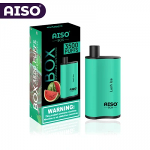 បោះដុំថង់ធំ aiso box 3500 Puffs Custom 5% 2% 0% Nicotine Disposable Vape