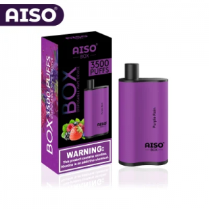 فروش عمده پف بزرگ Aiso box 3500 Puffs سفارشی 5% 2% 0% نیکوتین ویپ یکبار مصرف
