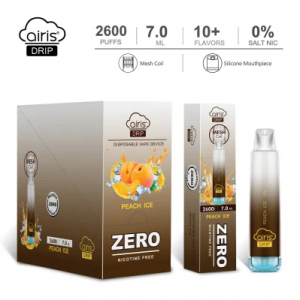 Originální jednorázová vape pera Airis Drip Zero 2600 Puffs Zero Nikotine E-cigarette