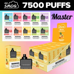 Mr.smog 7500 퍼프 충전식 중국 전자 담배