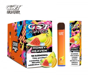 GST Forĵetebla Ecig 2000 pufoj Propra Logo Pakado Forĵetebla E-cigaredo