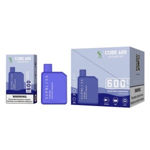 Supbliss Cube 600 pahvi ühekordselt kasutatav Vape Pod seade TPD hulgimüügihind