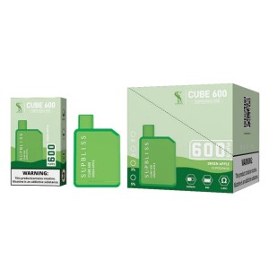 Supbliss Cube 600puffs Disposable Vape Pod Device TPD Lag luam wholesale Nqe