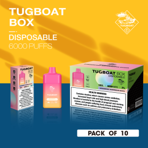 TUGBOAT Box Mesh Coil Type-C အားသွင်းခြင်း လက်ကား E-cigarette