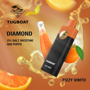 TUGBOAT diamond 2% Nicotine a na-atụfu Vape 600puffs