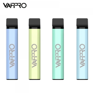 ปากกา Vape แบบใช้แล้วทิ้งขายส่งคุณภาพดี 5% บุหรี่อิเล็กทรอนิกส์ Nic Vappro 1500 พัฟ