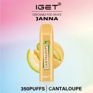 Iget JANNA Vente chaude Mini E-cigarette jetable 350 bouffées Vape
