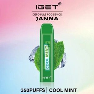Iget JANNA លក់បារីអេឡិចត្រូនិច Mini Disposable E-cigarette 350 Puffs Vape