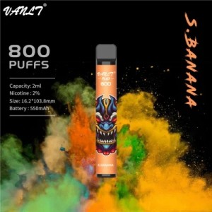 Vanlt Plus Fabrika Fiyat En Çok Satan Ecig Toptan Tek Kullanımlık Vape Kalem Pod 800 Puff'lu Moda E-Sigara
