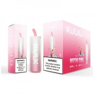 Voltbar KULX 8000 Puffs Forĵetebla Pod Box Forĵetebla Vape Pen OEM E-Cigaredo