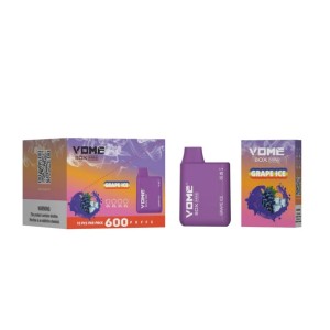 Vome Box Mini 600puffs Disposable Vape sareng Sertipikat TPD