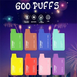 SUPBLISS CUBE 600 puffs ඉවත දැමිය හැකි vape pod උපාංගය තොග TPD e සිගරට්