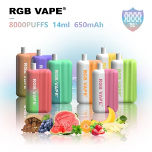 Bejgħ bl-ingrossa OEM RGB 14ml 650mAh Pod Disposable Vape Nikotina Melħ Disposable Vape