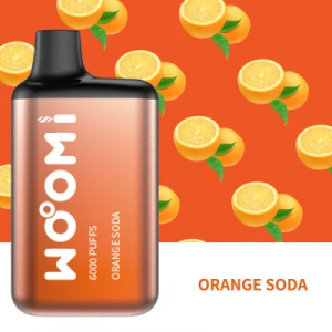 ຂາຍສົ່ງ Woomi Venus 6000 Puffs Vape Supplier Mesh Coil Orange Soda Flavor Disposable Ecig