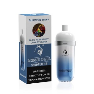 Gunnpod Wave 3500 potiahnutí 12 ml E-liquid jednorazová vapa