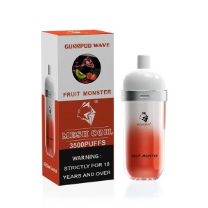 Gunnpod Wave 3500puffs 12ml E-liquid Disposable Vape