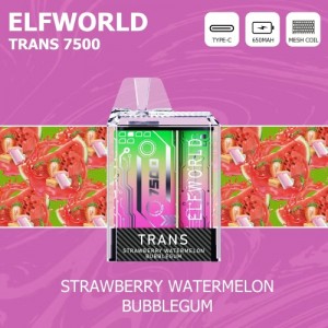 Commerce de gros E cigarette Elfworld Trans 7500 bouffées Vape jetable rechargeable