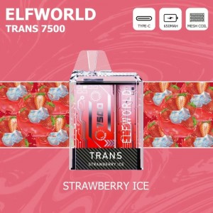 Cigarret electrònic a l'engròs Elfworld Trans 7500 Puffs Vape sol ús recarregable