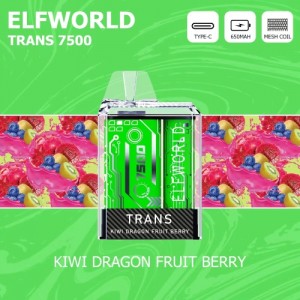 Großhandel E-Zigarette Elfworld Trans 7500 Puffs wiederaufladbarer Einweg-Vape