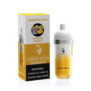 Gunnpod Wave 3500puffs 12ml E-liquid Disposable Vape