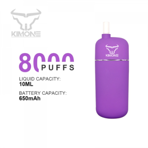 KIMONE High Quality 8000 Puffs 10ml Ejuice Rechargeable Disposable Vape