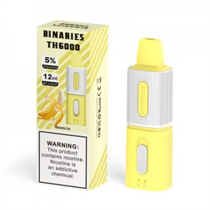 Binaries 30 Flavor Selections Disponibel Vape Devices 6000 Puffs Partihandel e cigarett