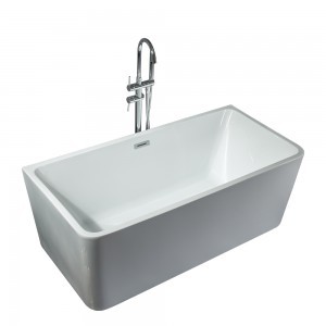 Modern white acrylic stand alone freestanding bath tub bathtubs 9022X
