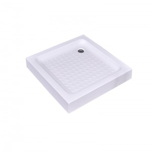 White pure acrylic square shower tray shower tub, suitable for top hotels