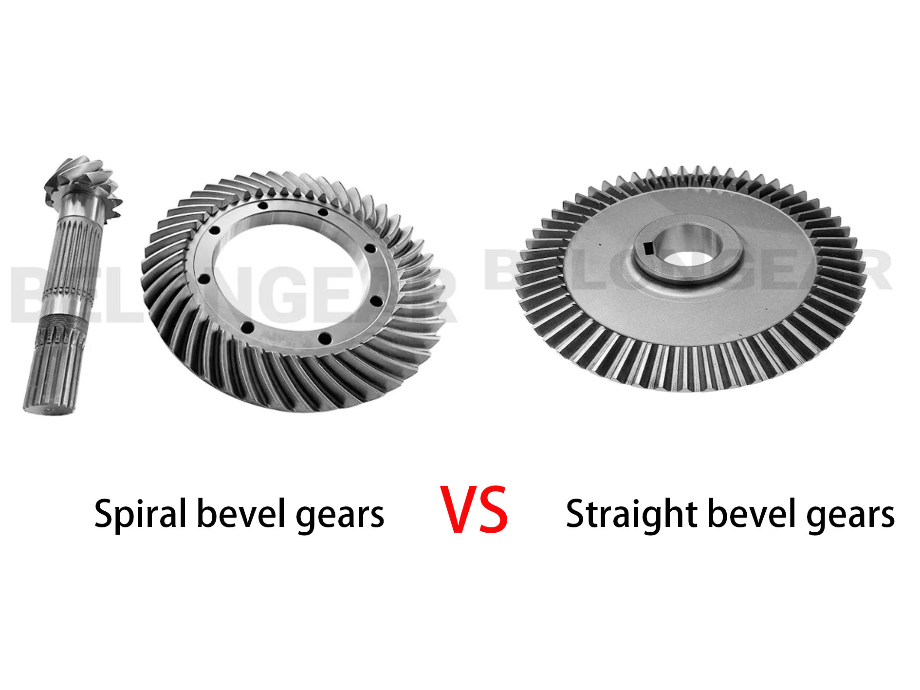 Разлика между спирални конусни зъбни колела и прави конусни зъбни колела