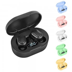 B-E7s TWS Bluetooth 5.0 ყურსასმენი True Wireless Earbuds ხმაურის შემცირების LED ეკრანის ყურსასმენი სტერეო ყურსასმენები უფასო ნიმუშები